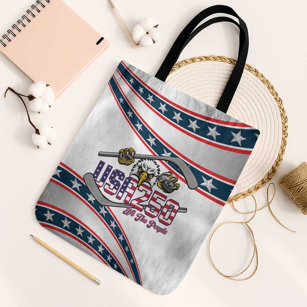 Hockey United States 250th Anniversary Tote Bag USA Semiquincentennial We The People