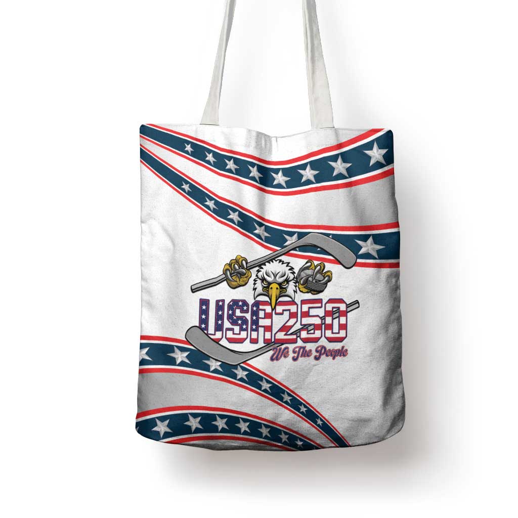 Hockey United States 250th Anniversary Tote Bag USA Semiquincentennial We The People