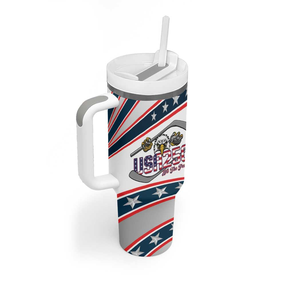 Custom Hockey United States 250th Anniversary Tumbler With Handle USA Semiquincentennial We The People