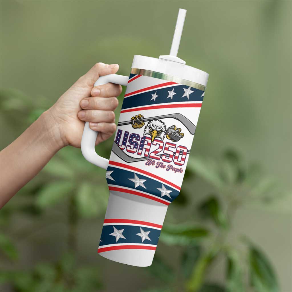 Custom Hockey United States 250th Anniversary Tumbler With Handle USA Semiquincentennial We The People