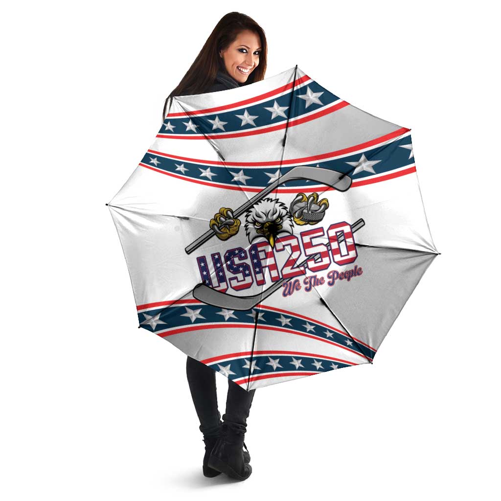 Hockey United States 250th Anniversary Umbrella USA Semiquincentennial We The People
