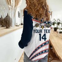 Custom Hockey United States 250th Anniversary Women Casual Shirt USA Semiquincentennial We The People