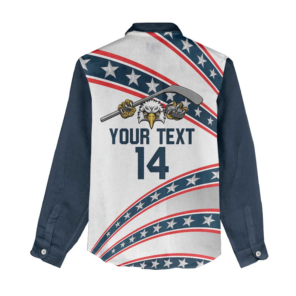Custom Hockey United States 250th Anniversary Women Casual Shirt USA Semiquincentennial We The People