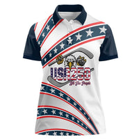 Custom Hockey United States 250th Anniversary Women Polo Shirt USA Semiquincentennial We The People