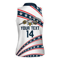 Custom Hockey United States 250th Anniversary Women Sleeveless Polo Shirt USA Semiquincentennial We The People