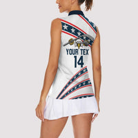 Custom Hockey United States 250th Anniversary Women Sleeveless Polo Shirt USA Semiquincentennial We The People