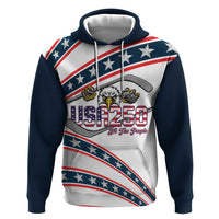 Custom Hockey United States 250th Anniversary Zip Hoodie USA Semiquincentennial We The People
