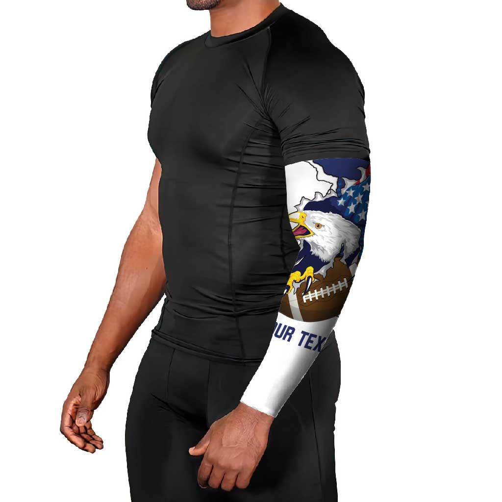 Personalized Football United States 250th Anniversary Arm Sleeves USA Flag Eagle Liberty Bell