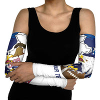 Personalized Football United States 250th Anniversary Arm Sleeves USA Flag Eagle Liberty Bell