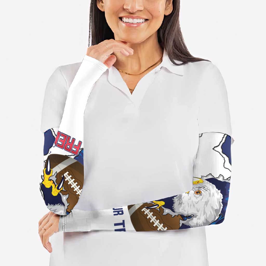 Personalized Football United States 250th Anniversary Arm Sleeves USA Flag Eagle Liberty Bell