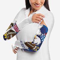 Personalized Football United States 250th Anniversary Arm Sleeves USA Flag Eagle Liberty Bell