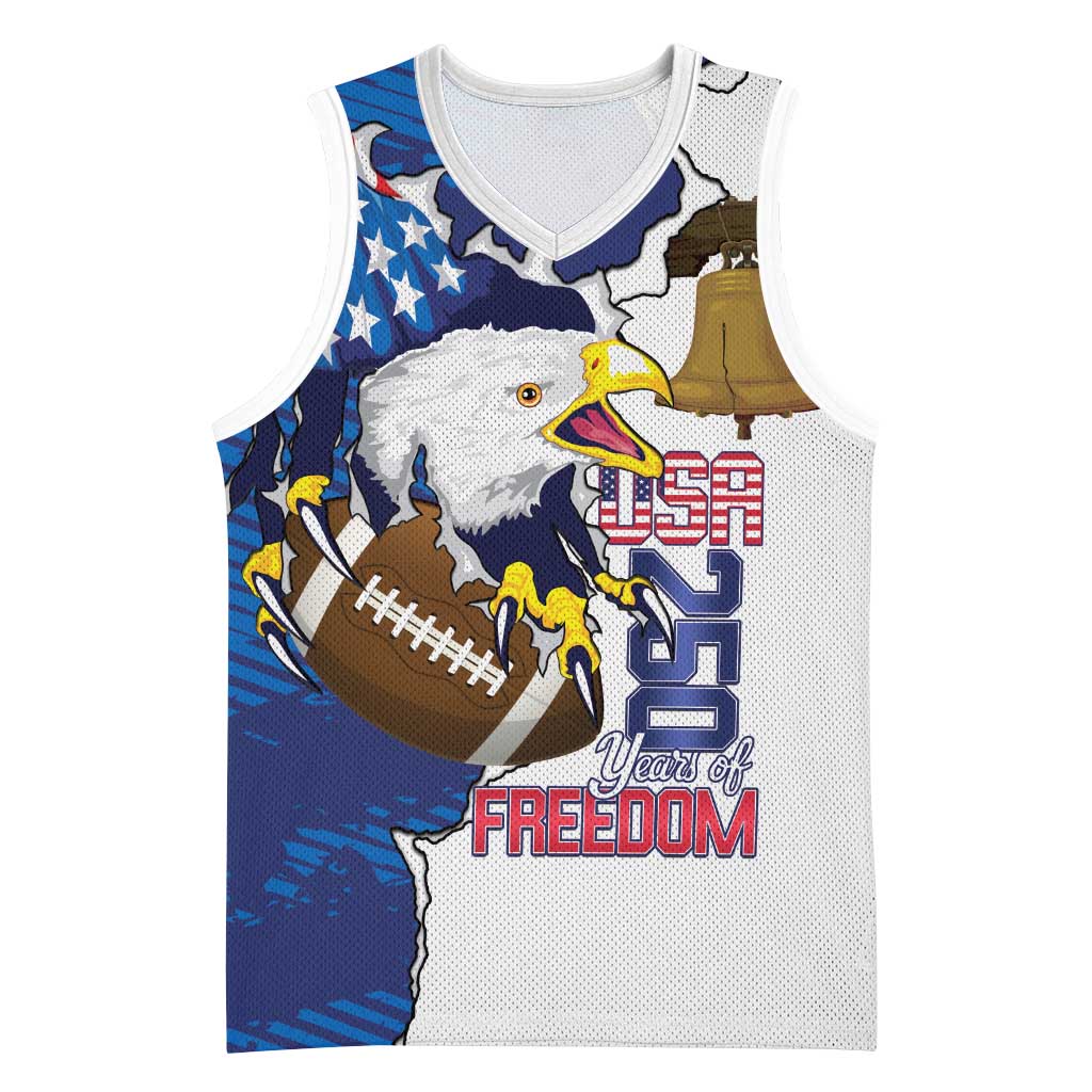 Personalized Football United States 250th Anniversary Basketball Jersey USA Flag Eagle Liberty Bell