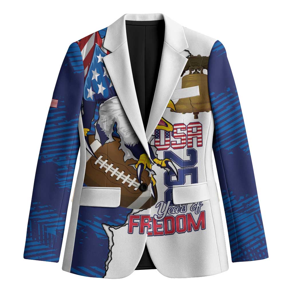 Personalized Football United States 250th Anniversary Blazer USA Flag Eagle Liberty Bell