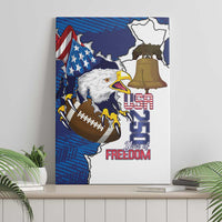 Football United States 250th Anniversary Canvas Wall Art USA Flag Eagle Liberty Bell