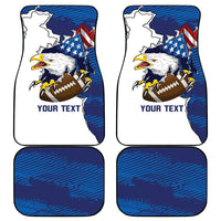 Personalized Football United States 250th Anniversary Car Mats USA Flag Eagle Liberty Bell