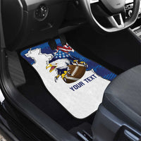 Personalized Football United States 250th Anniversary Car Mats USA Flag Eagle Liberty Bell