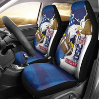 Football United States 250th Anniversary Car Seat Cover USA Flag Eagle Liberty Bell