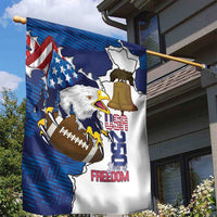 Football United States 250th Anniversary Garden Flag USA Flag Eagle Liberty Bell
