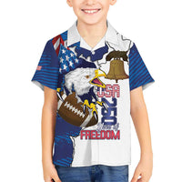 Personalized Football United States 250th Anniversary Hawaiian Shirt USA Flag Eagle Liberty Bell