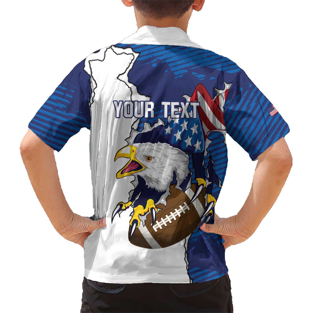 Personalized Football United States 250th Anniversary Hawaiian Shirt USA Flag Eagle Liberty Bell