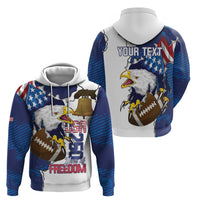Personalized Football United States 250th Anniversary Hoodie USA Flag Eagle Liberty Bell