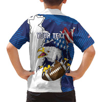 Personalized Football United States 250th Anniversary Kid Hawaiian Shirt USA Flag Eagle Liberty Bell