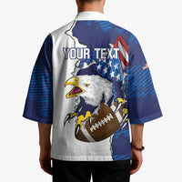 Personalized Football United States 250th Anniversary Kimono USA Flag Eagle Liberty Bell