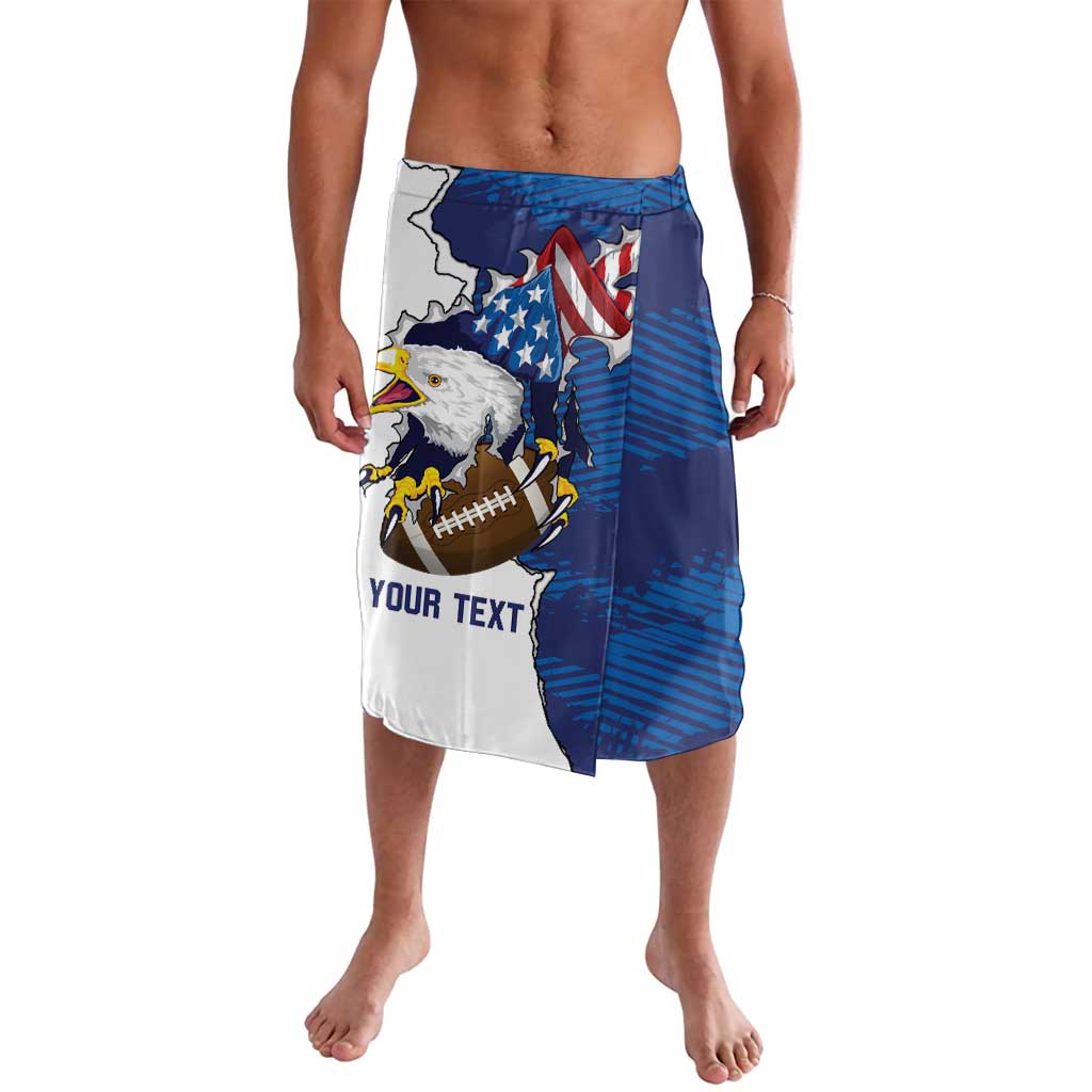 Personalized Football United States 250th Anniversary Lavalava USA Flag Eagle Liberty Bell