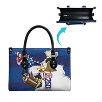 Football United States 250th Anniversary Leather Bag USA Flag Eagle Liberty Bell