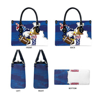 Football United States 250th Anniversary Leather Bag USA Flag Eagle Liberty Bell