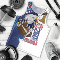 Personalized Football United States 250th Anniversary Men Tank Top USA Flag Eagle Liberty Bell