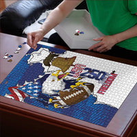 Football United States 250th Anniversary Puzzle USA Flag Eagle Liberty Bell