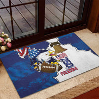 Football United States 250th Anniversary Rubber Doormat USA Flag Eagle Liberty Bell