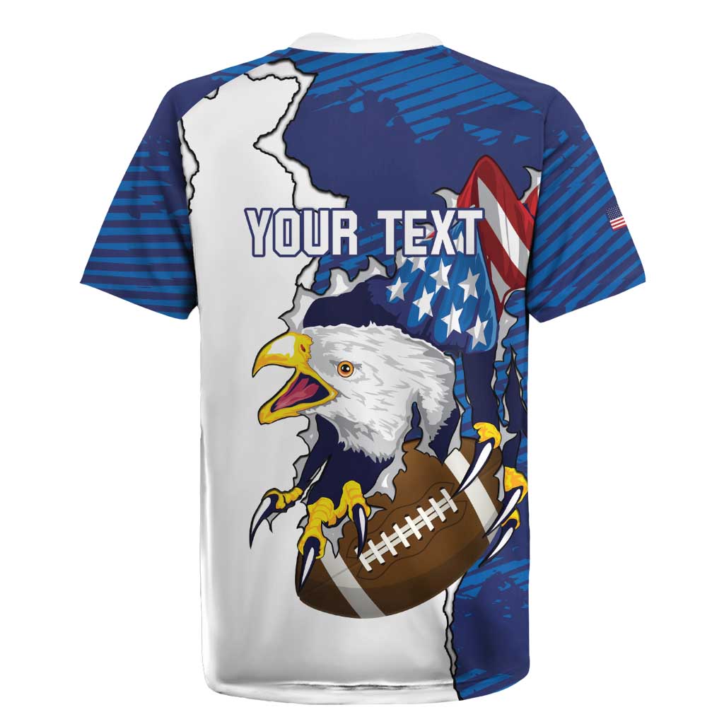 Personalized Football United States 250th Anniversary Rugby Jersey USA Flag Eagle Liberty Bell