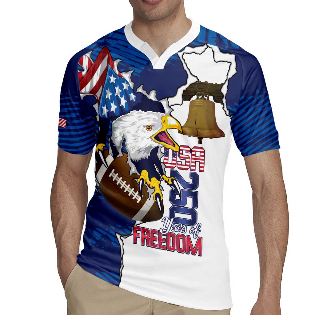 Personalized Football United States 250th Anniversary Rugby Jersey USA Flag Eagle Liberty Bell