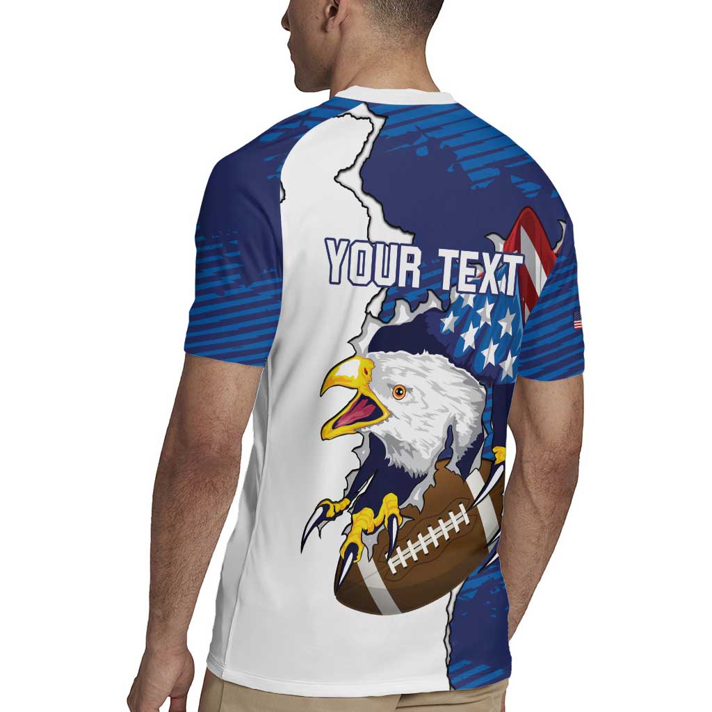 Personalized Football United States 250th Anniversary Rugby Jersey USA Flag Eagle Liberty Bell