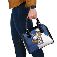 Football United States 250th Anniversary Shoulder Handbag USA Flag Eagle Liberty Bell