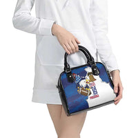 Football United States 250th Anniversary Shoulder Handbag USA Flag Eagle Liberty Bell