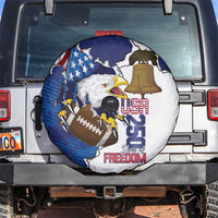 Football United States 250th Anniversary Spare Tire Cover USA Flag Eagle Liberty Bell