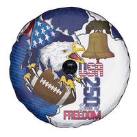 Football United States 250th Anniversary Spare Tire Cover USA Flag Eagle Liberty Bell