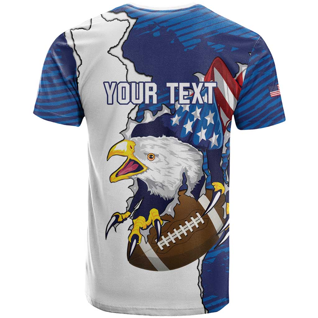Personalized Football United States 250th Anniversary T Shirt USA Flag Eagle Liberty Bell