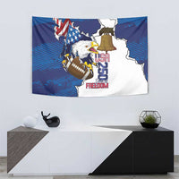 Football United States 250th Anniversary Tapestry USA Flag Eagle Liberty Bell