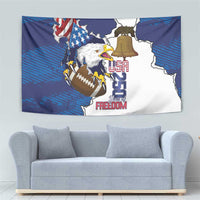 Football United States 250th Anniversary Tapestry USA Flag Eagle Liberty Bell