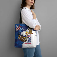 Football United States 250th Anniversary Tote Bag USA Flag Eagle Liberty Bell