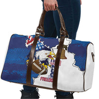 Football United States 250th Anniversary Travel Bag USA Flag Eagle Liberty Bell