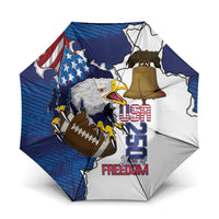 Football United States 250th Anniversary Umbrella USA Flag Eagle Liberty Bell