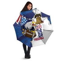 Football United States 250th Anniversary Umbrella USA Flag Eagle Liberty Bell