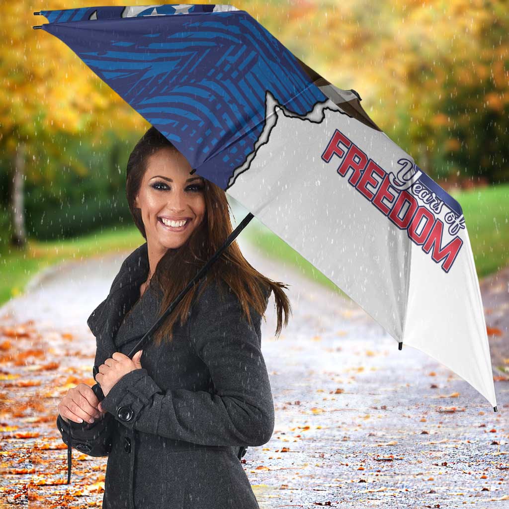 Football United States 250th Anniversary Umbrella USA Flag Eagle Liberty Bell