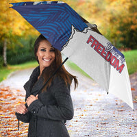 Football United States 250th Anniversary Umbrella USA Flag Eagle Liberty Bell