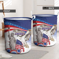 United States 4th Of July Laundry Basket USA Osprey 250 Years Of Freedom